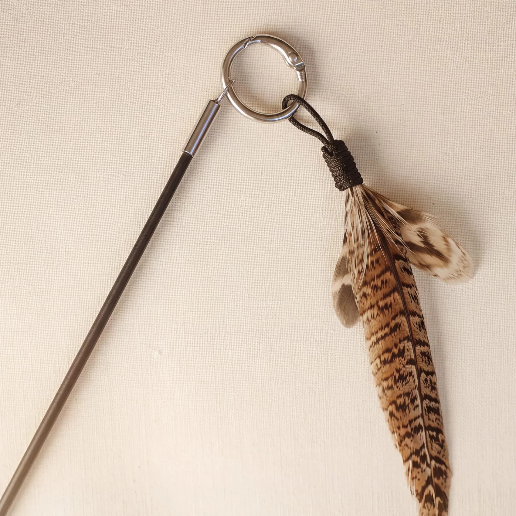 The Wren clipped straight to the rod tip’s lockable ring